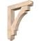 Ekena Millwork Merced Arts and Crafts Smooth Bracket w/ Offset Brace, Douglas Fir, 7 1/2"W x 38"D x 44"H BKT0806X38X44MRC03SDF - alternate 1